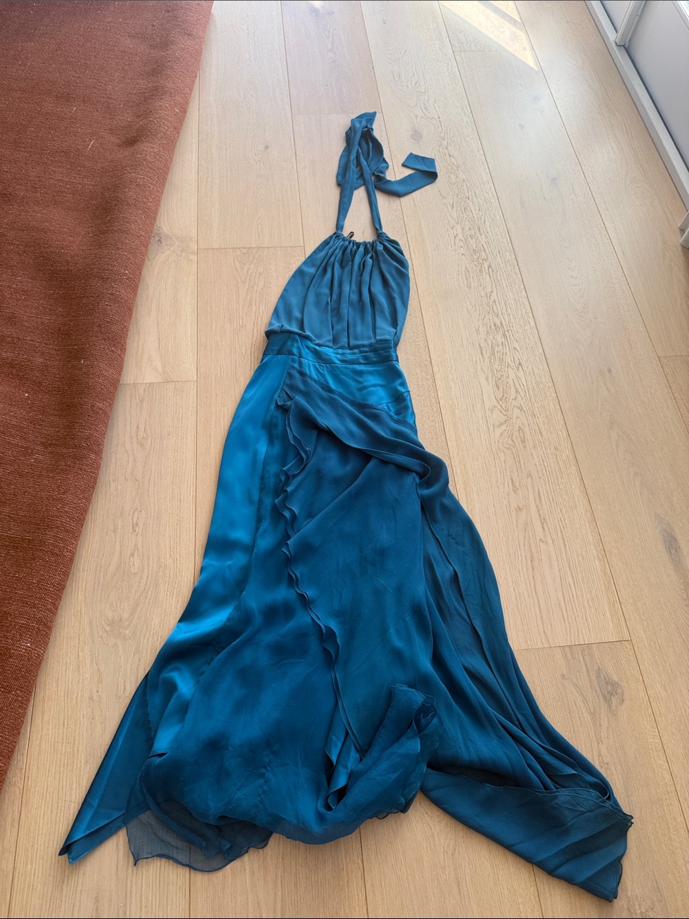 Juan Carlos Obando Halter Open back gown